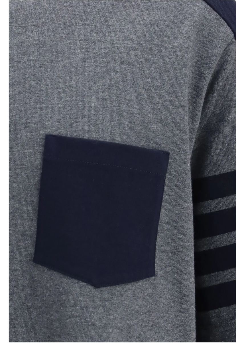 Tricou Colorblock T-shirt with 4-bar detail - Img 3