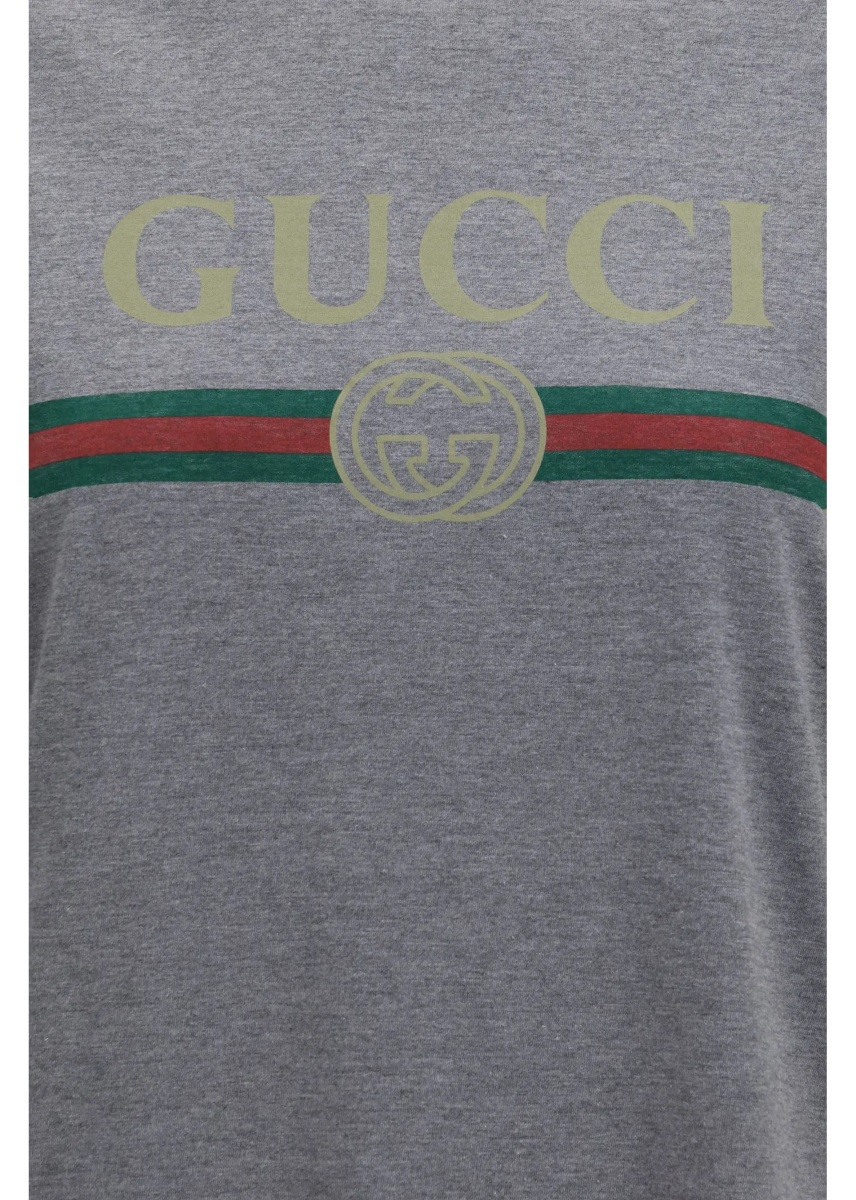 Tricou Cotton and silk jersey printed T-shirt - Img 3