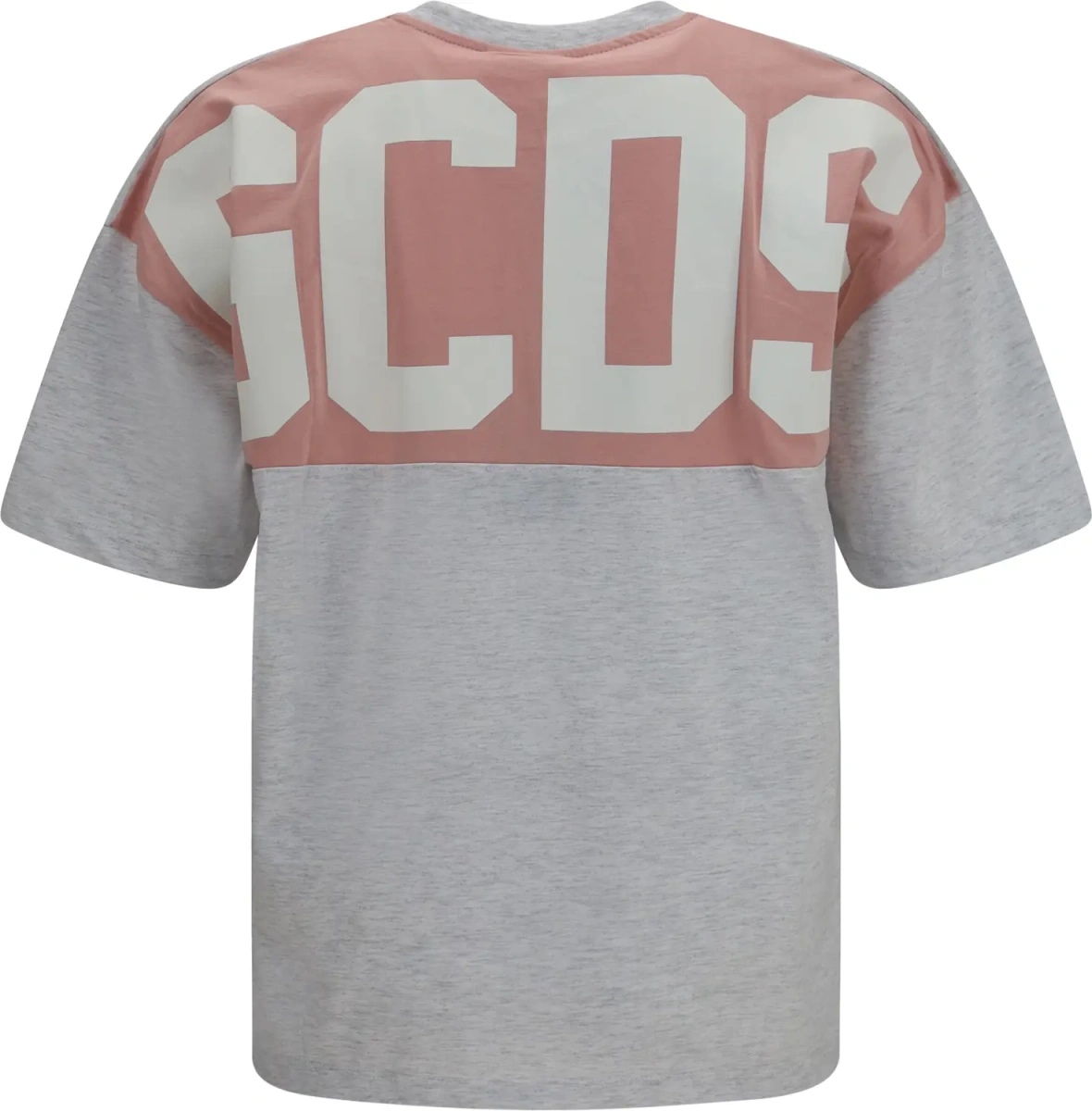 Tricou Cotton crewneck T-shirt with back logo - Img 2