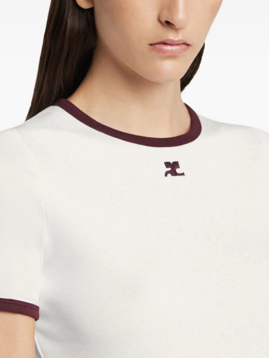 Tricou COURRÈGES alb - Img 4