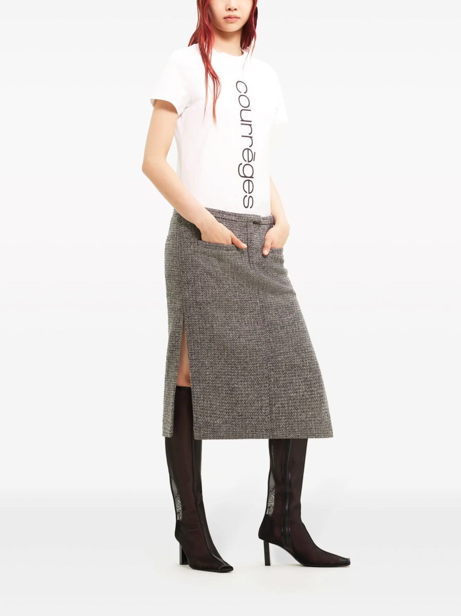 Tricou COURRÈGES alb - Img 3