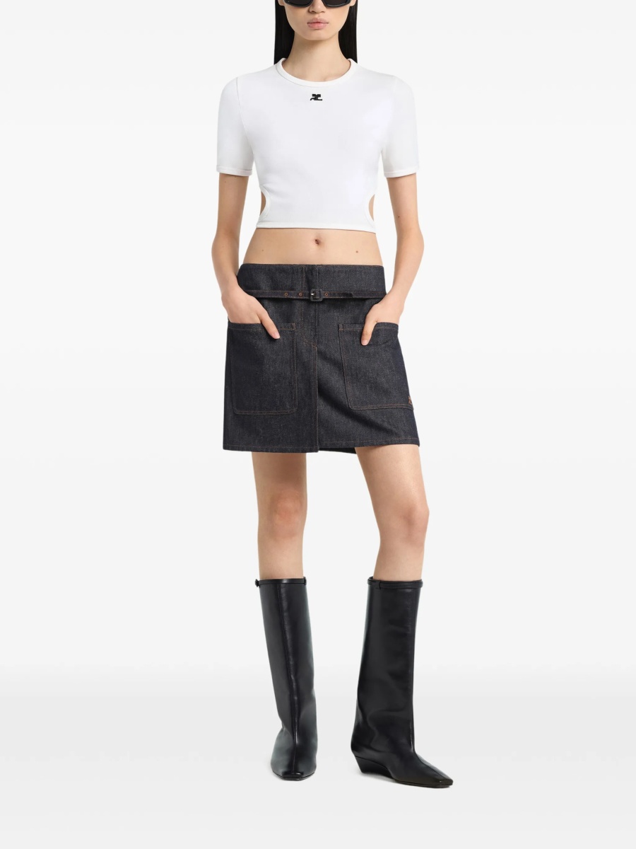 Tricou COURRÈGES alb - Img 2