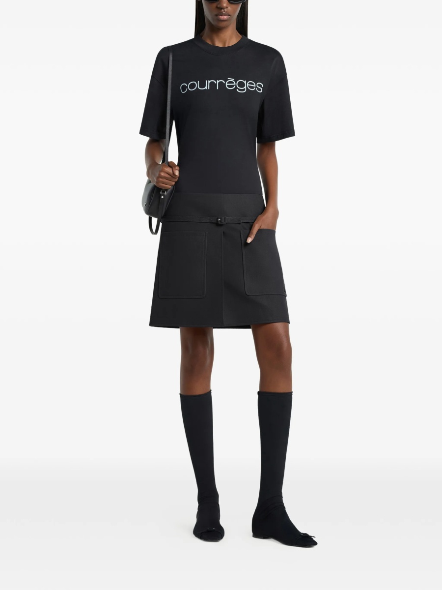 Tricou COURRÈGES negru - Img 2
