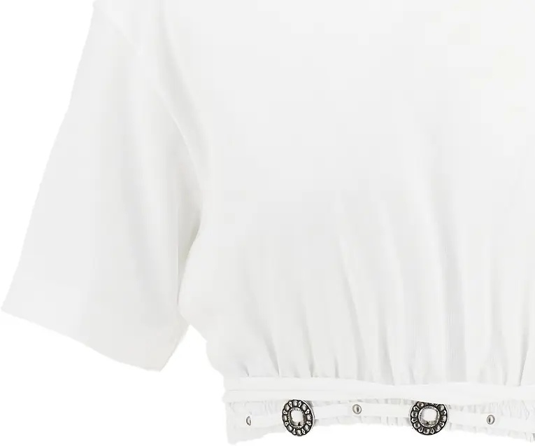Tricou Cropped T-shirt with texan details - Img 2