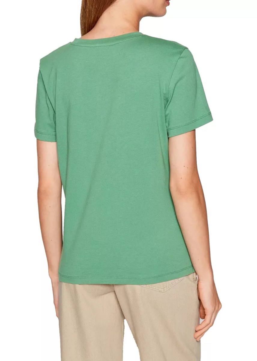 Tricou dama regular, verde - Img 3