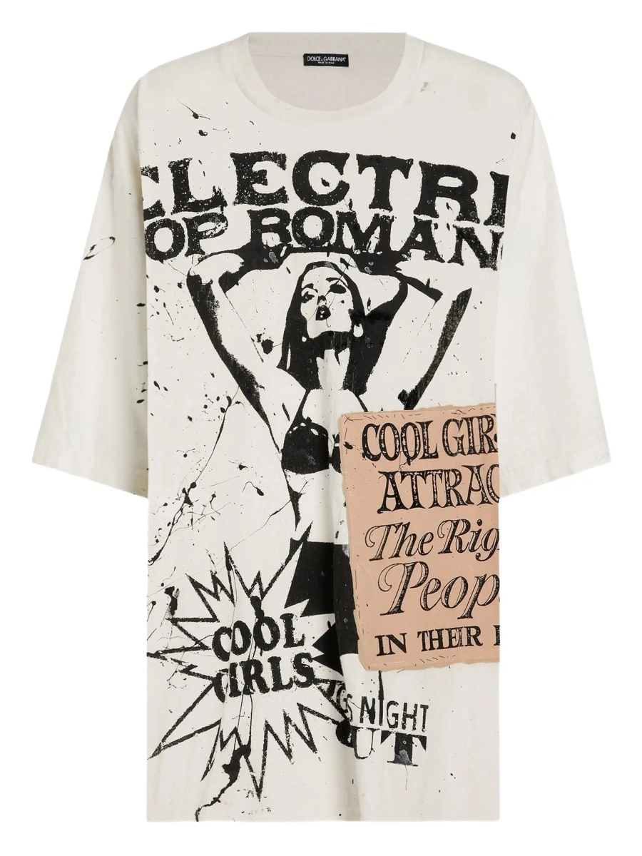 Tricou Dolce &amp; Gabbana alb din bumbac - Img 8