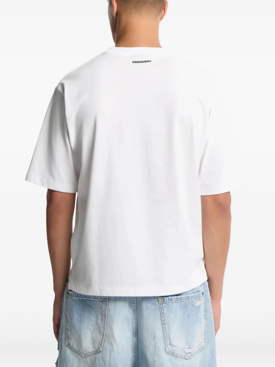 Tricou DSQUARED2 alb - Img 3
