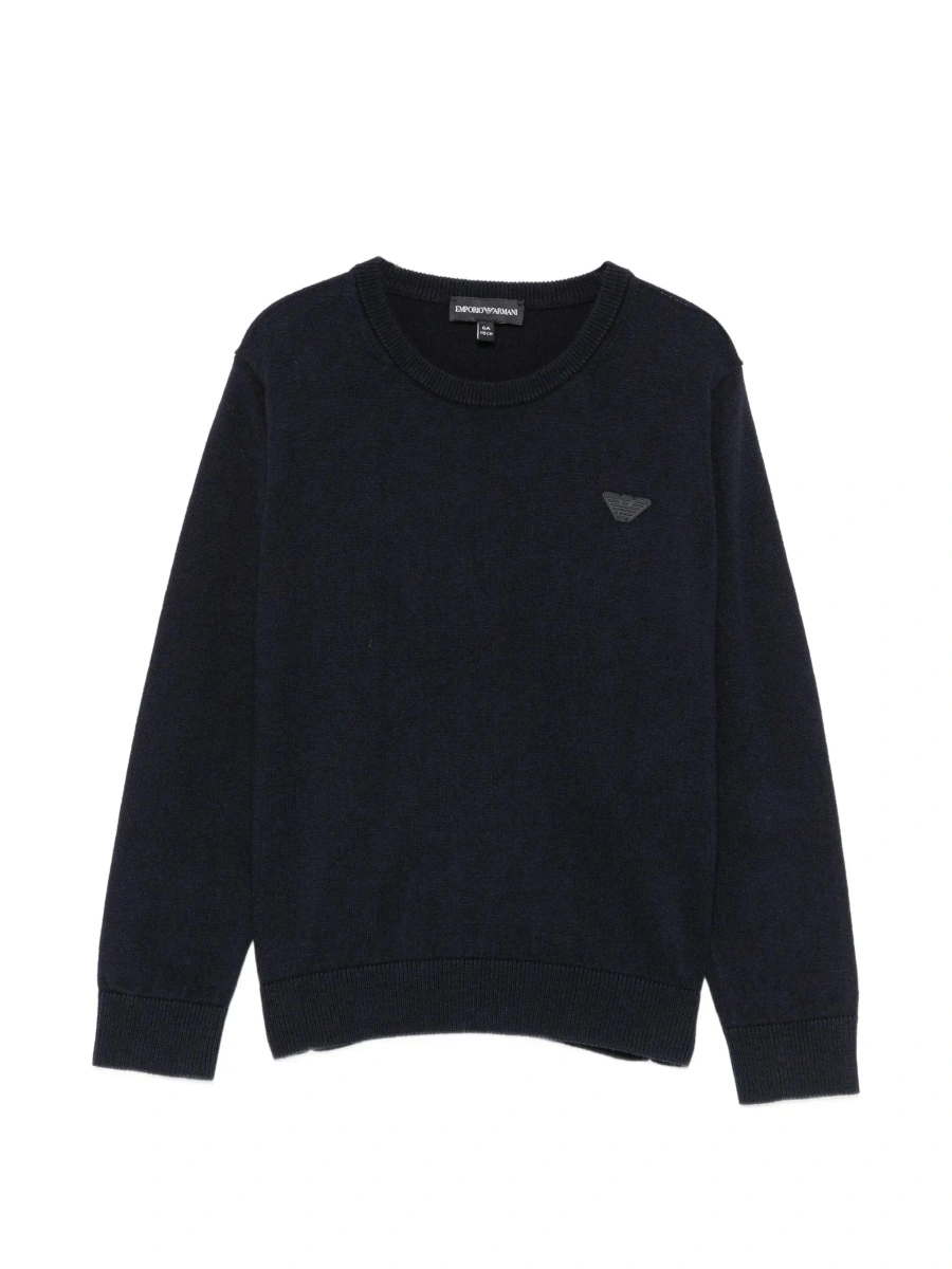 Tricou EMPORIO ARMANI KIDS albastru din bumbac - Img 6