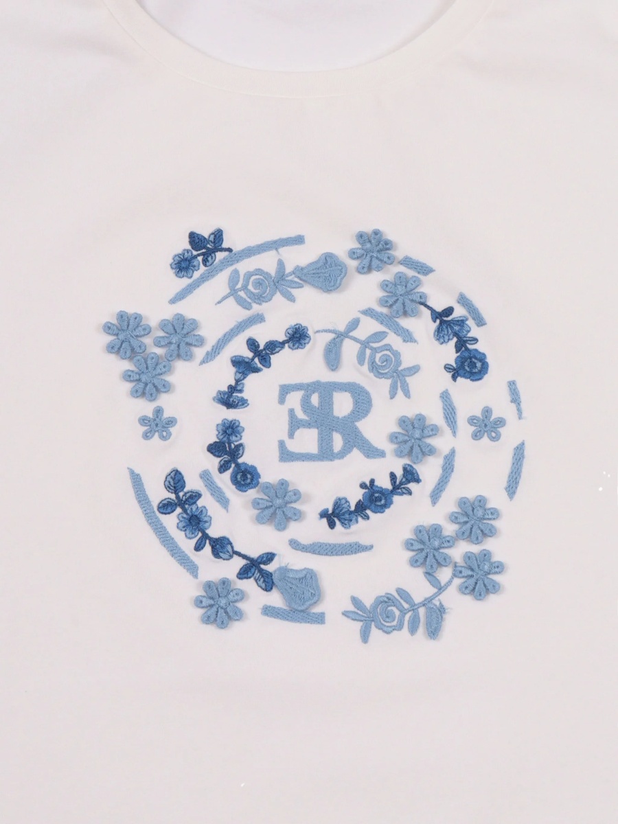 Tricou Ermanno Scervino Kids alb - Img 3