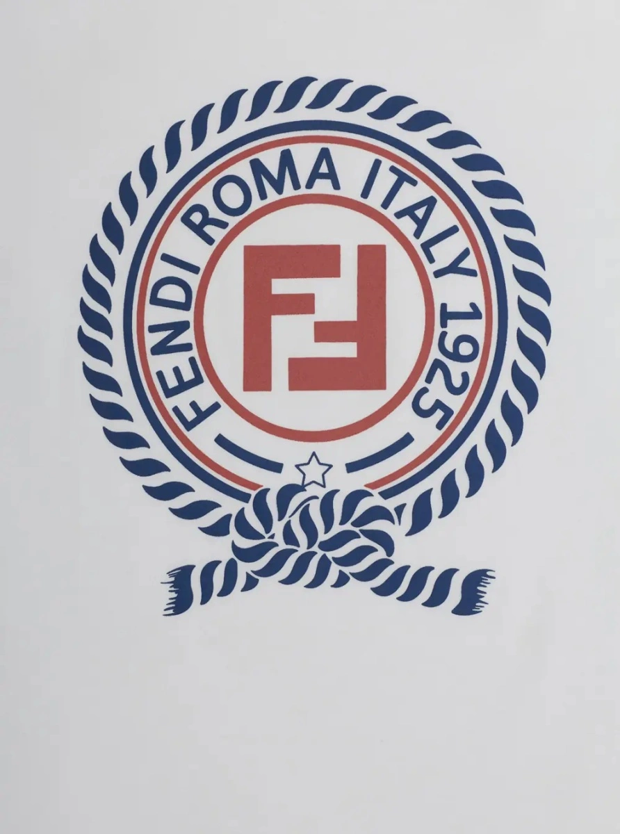 Tricou Fendi alb din bumbac - Img 3