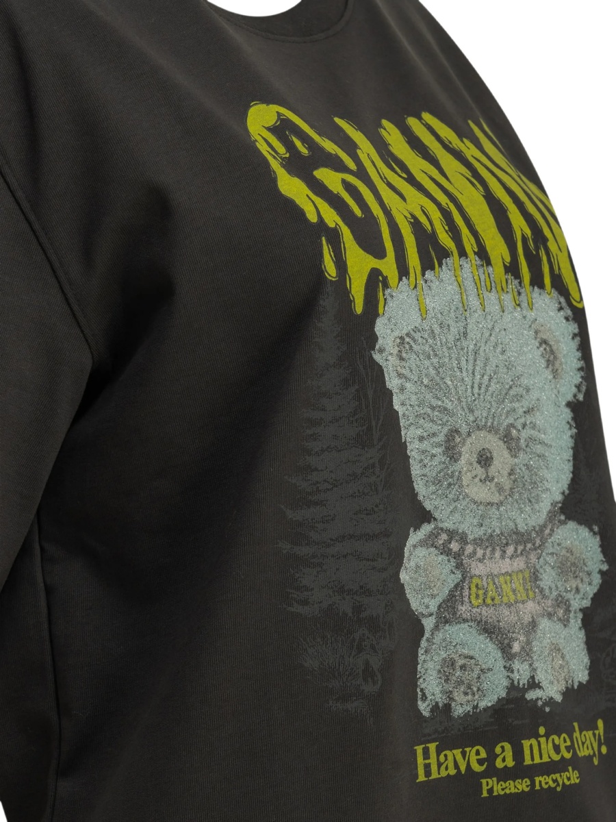 Tricou Ganni gri - Img 4