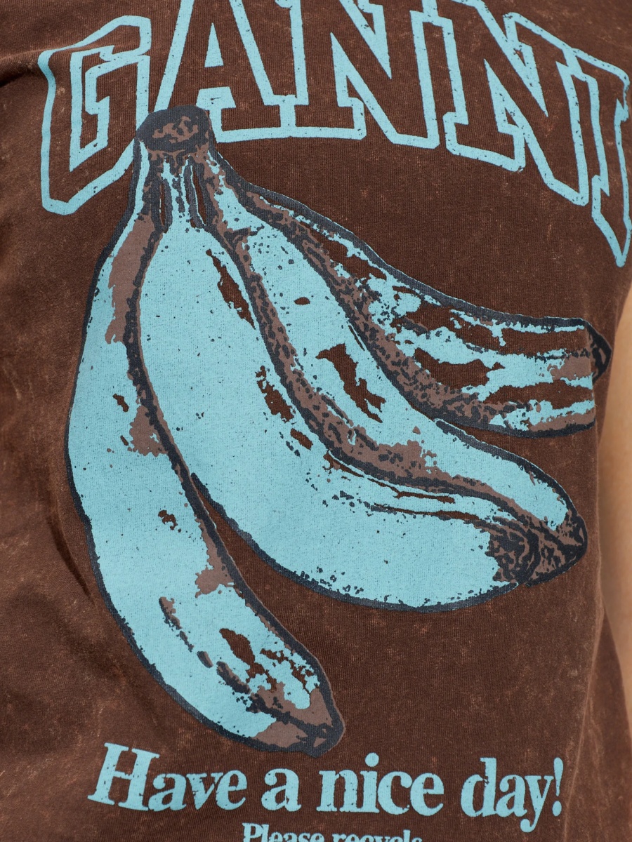 Tricou Ganni maro - Img 5