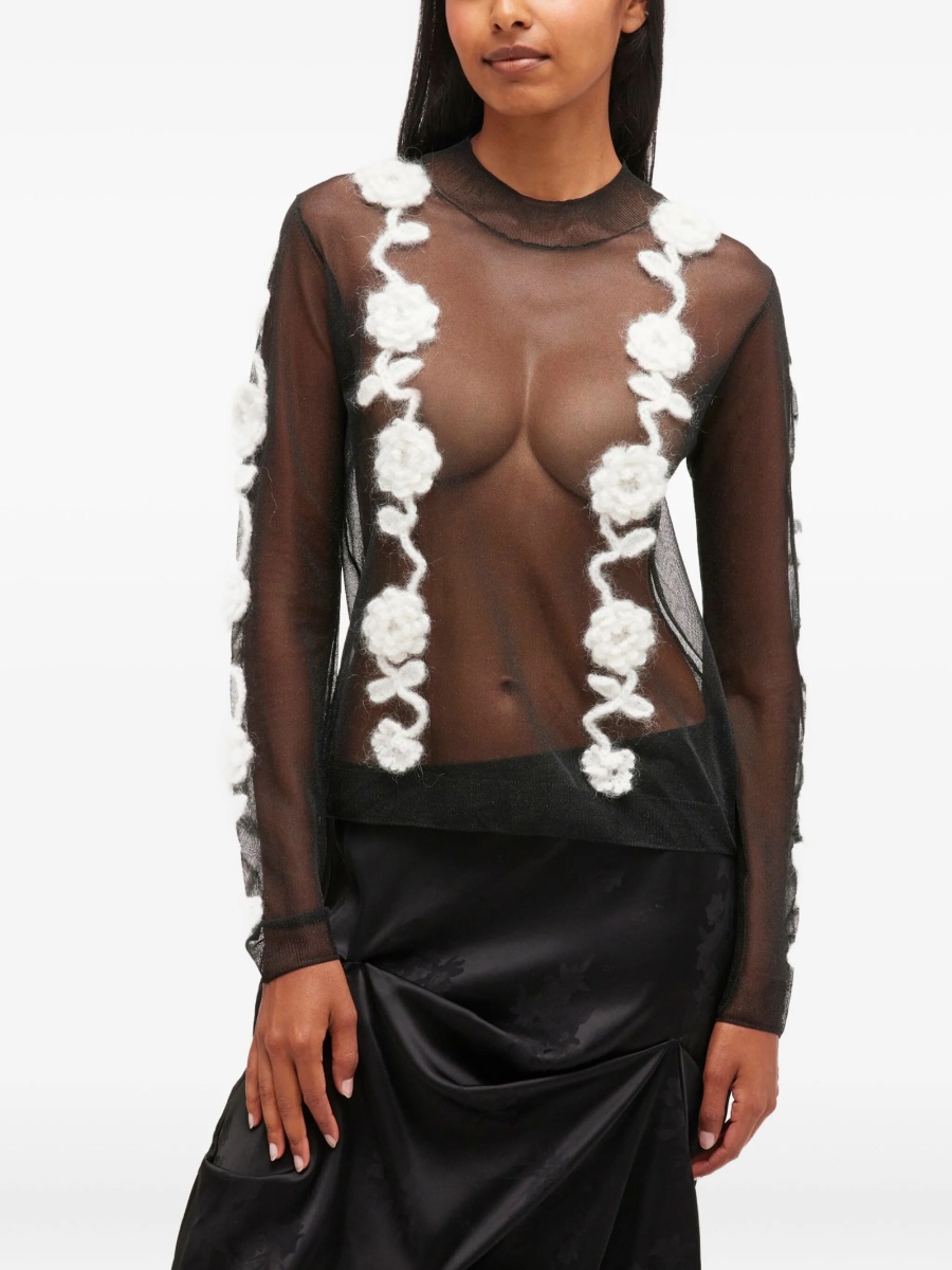 Tricou Ganni negru - Img 3