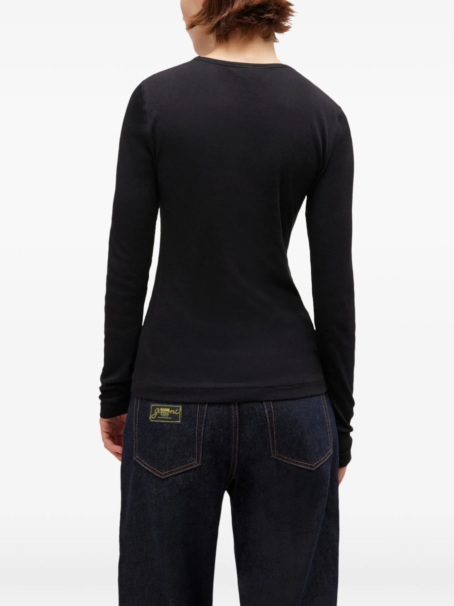 Tricou Ganni negru - Img 3
