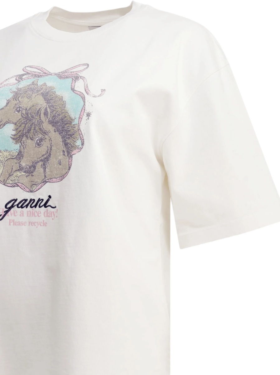 Tricou Ganni neutru - Img 5