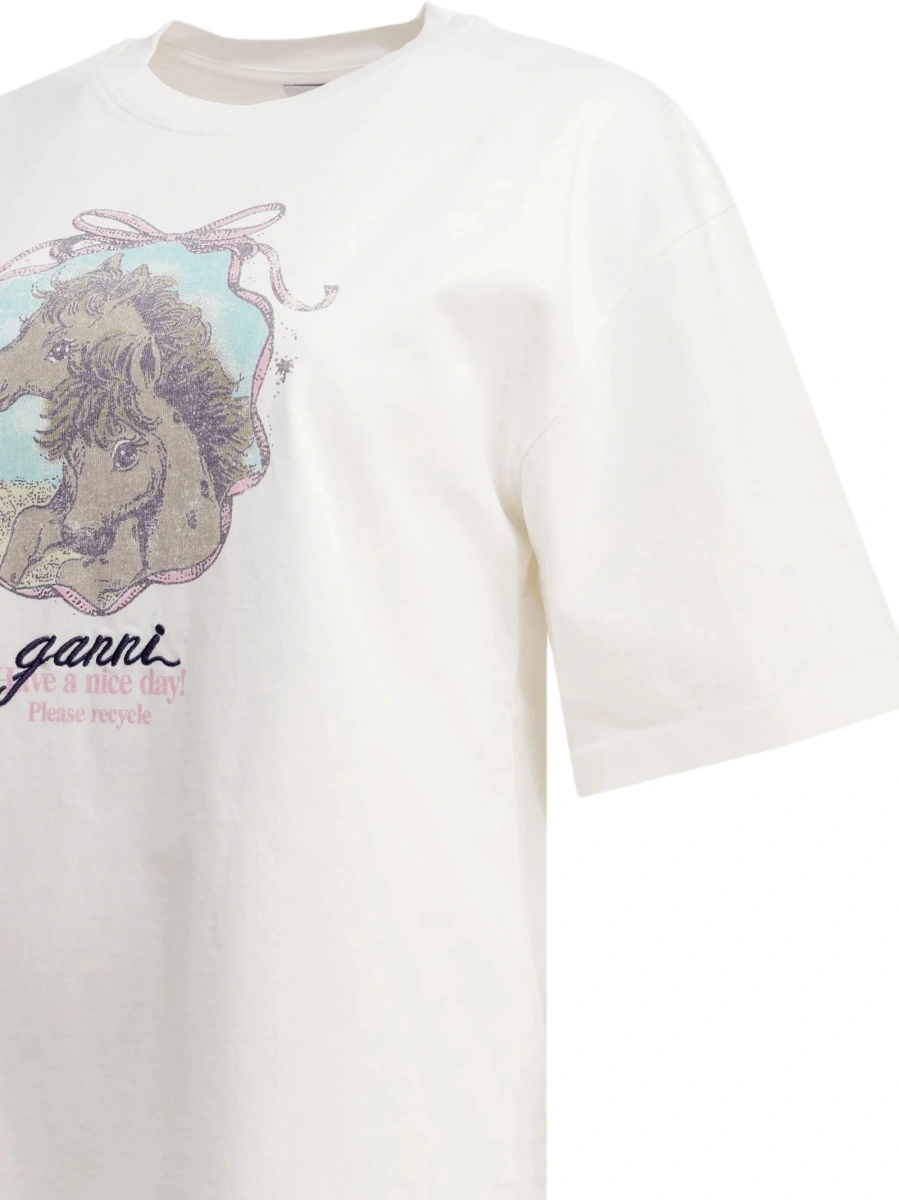 Tricou Ganni neutru - Img 5
