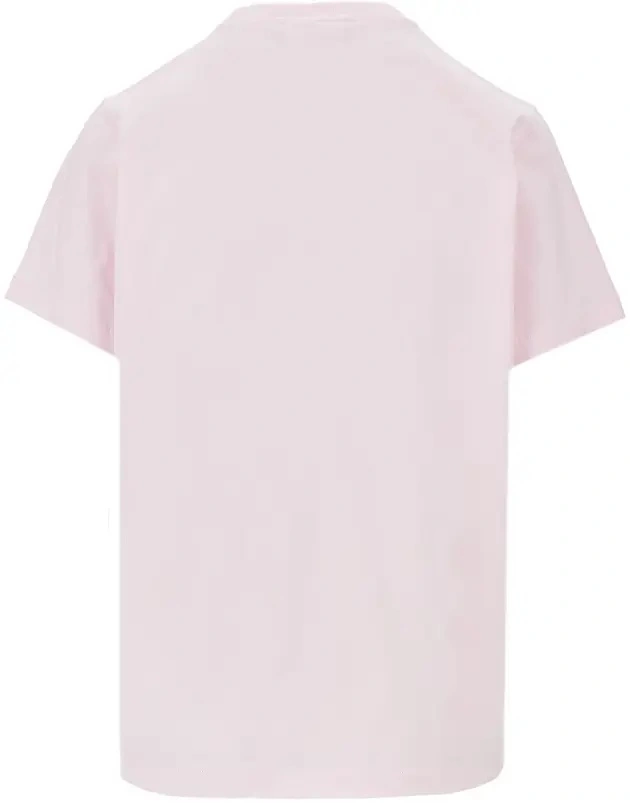 Tricou Ganni roz din jerse 'Crab' - Img 3