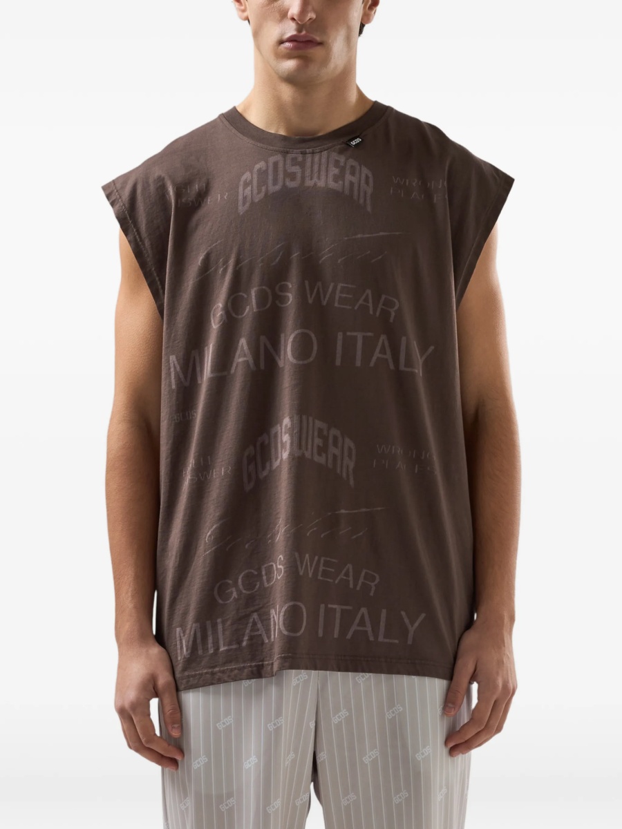 Tricou GCDS maro - Img 3