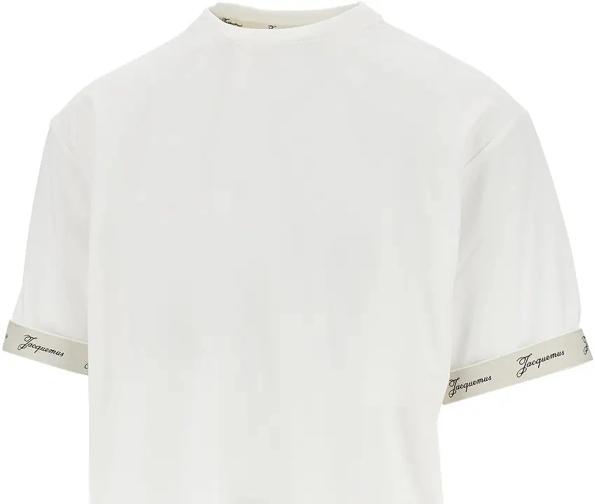 Tricou JACQUEMUS alb 'Rond Carré' - Img 2