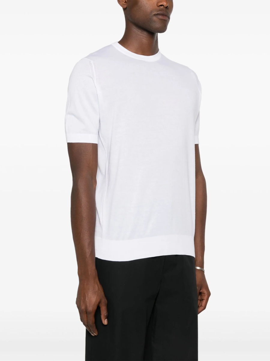 Tricou John Smedley alb - Img 3