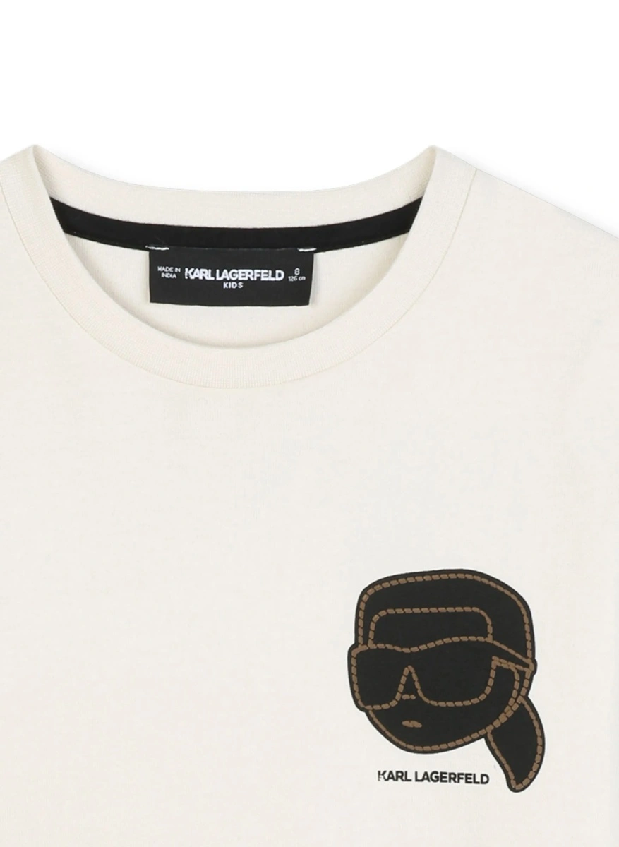 Tricou Karl Lagerfeld neutru - Img 3