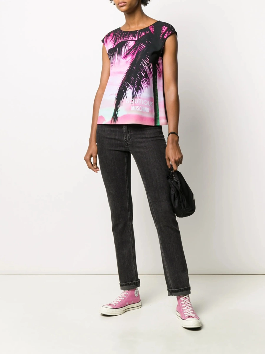 Tricou LOVE Moschino roz - Img 2