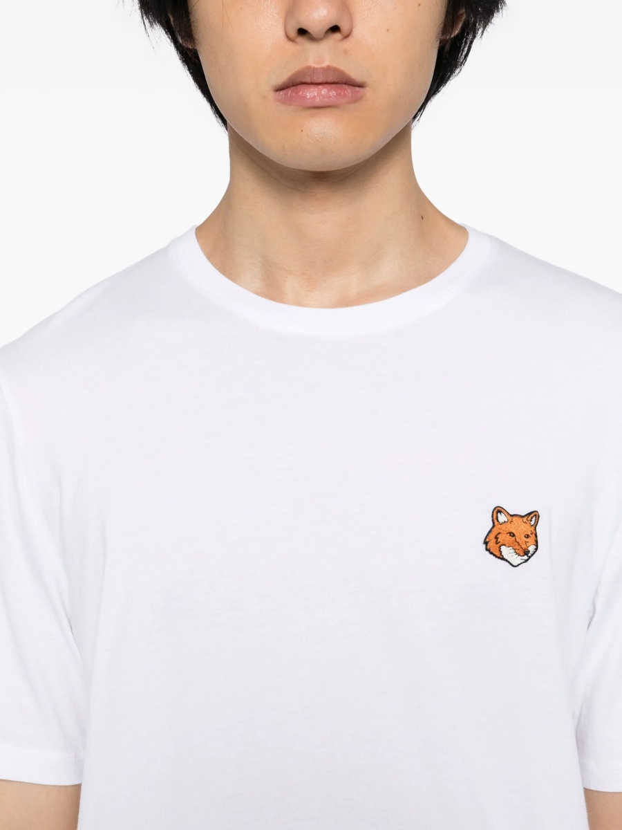 Tricou MAISON KITSUNÉ alb - Img 4