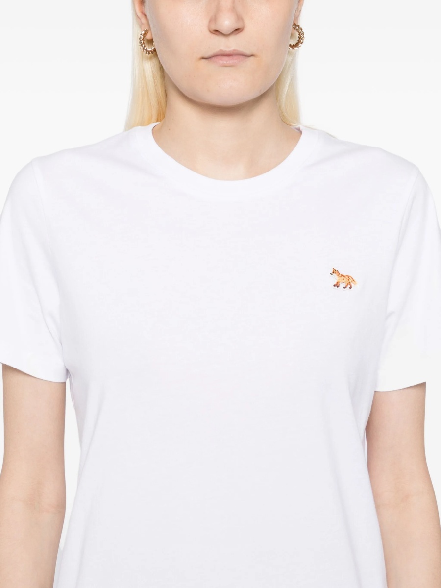 Tricou MAISON KITSUNÉ alb - Img 5