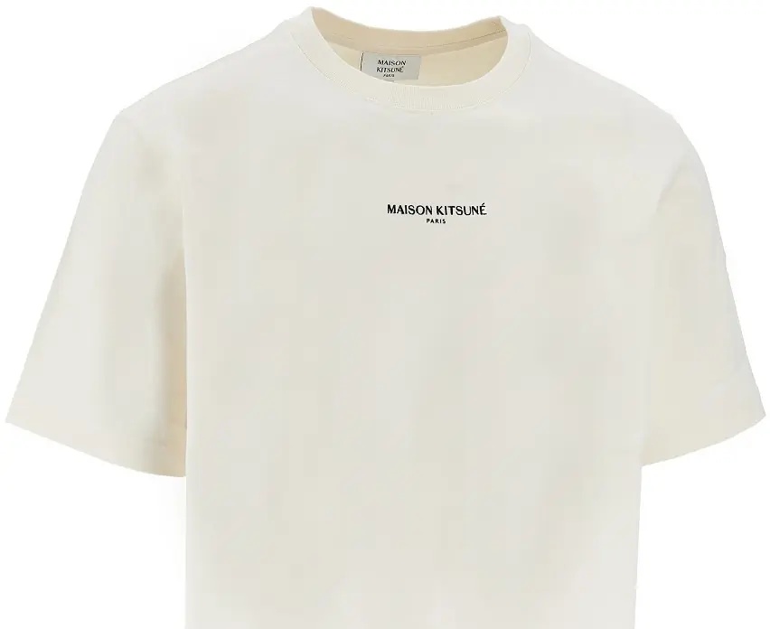 Tricou MAISON KITSUNÉ 'Maison Kitsuné Paris' embroidery T-shirt - Img 2