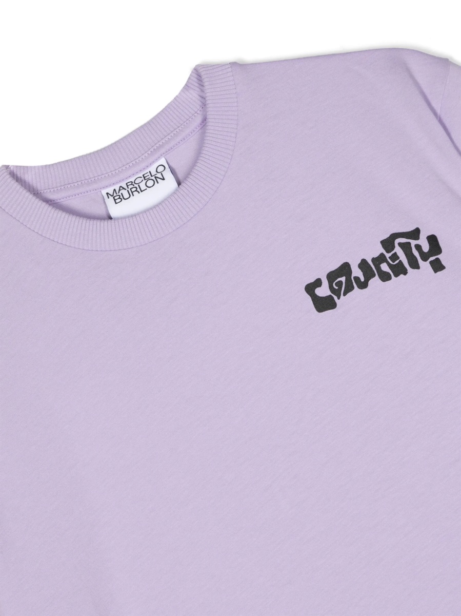 Tricou Marcelo Burlon violet - Img 3