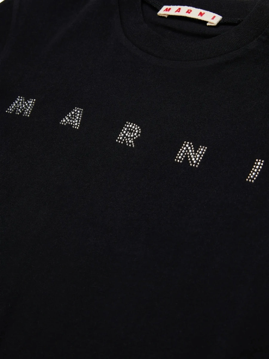 Tricou Marni negru din bumbac - Img 6