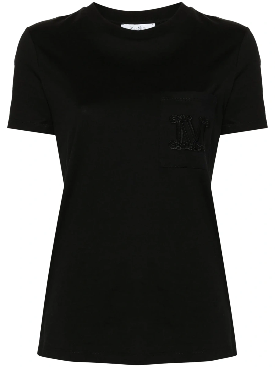 Tricou Max Mara negru din bumbac - Img 8