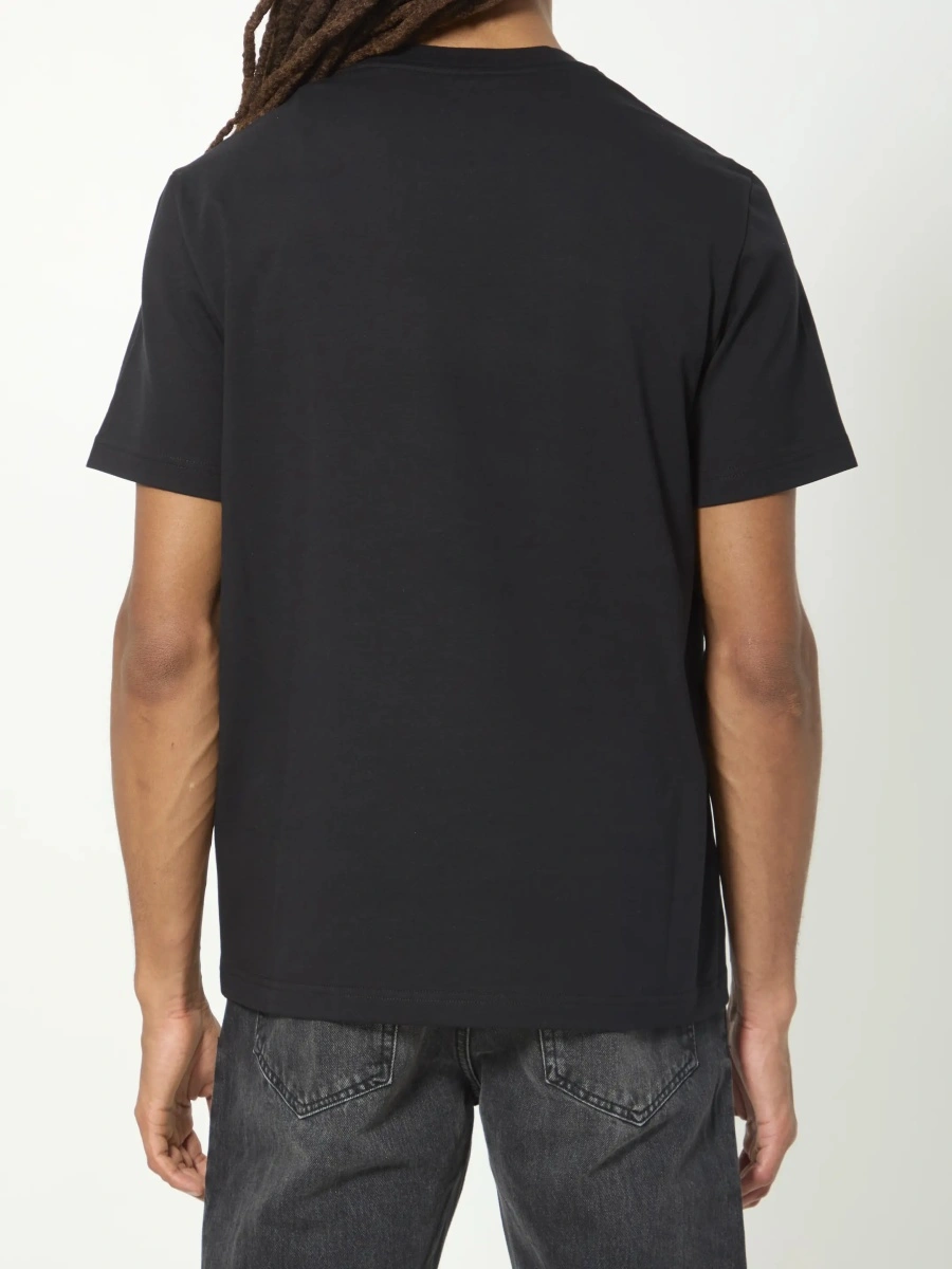 Tricou Moncler negru din bumbac - Img 4