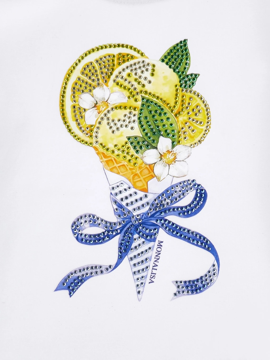 Tricou Monnalisa alb - Img 3