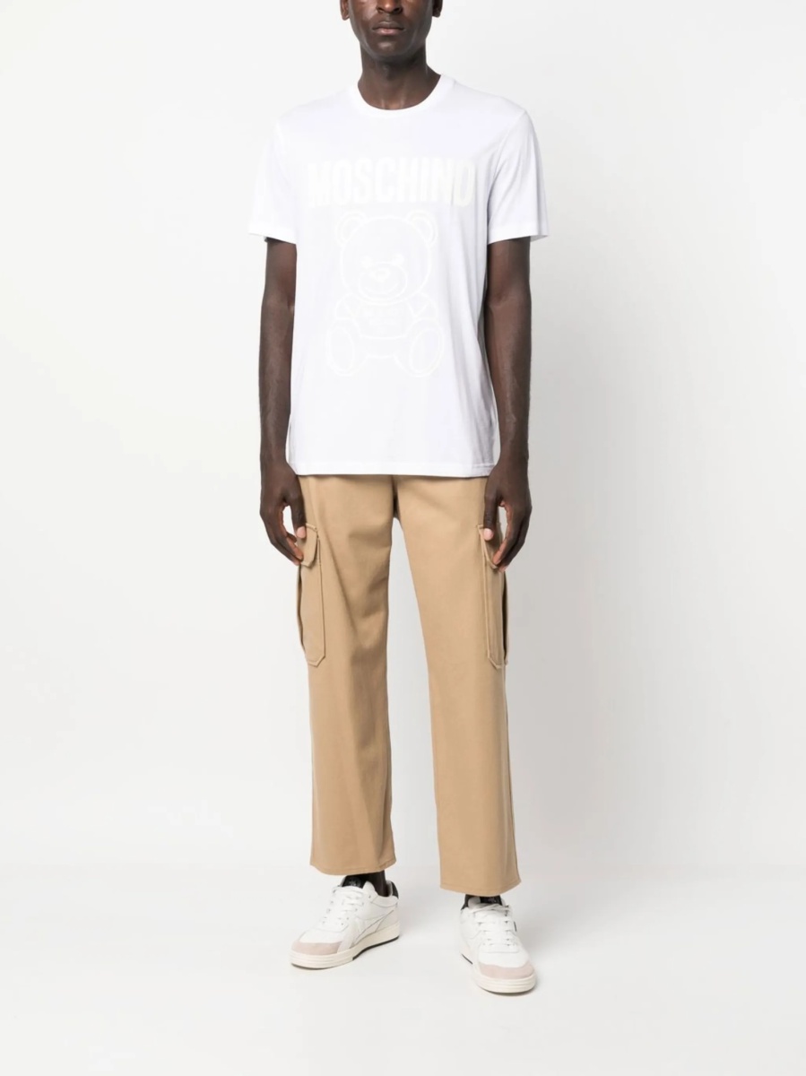 Tricou Moschino alb - Img 2