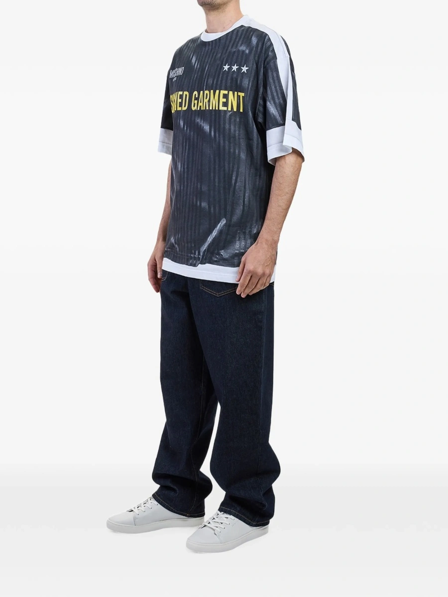 Tricou Moschino gri - Img 3