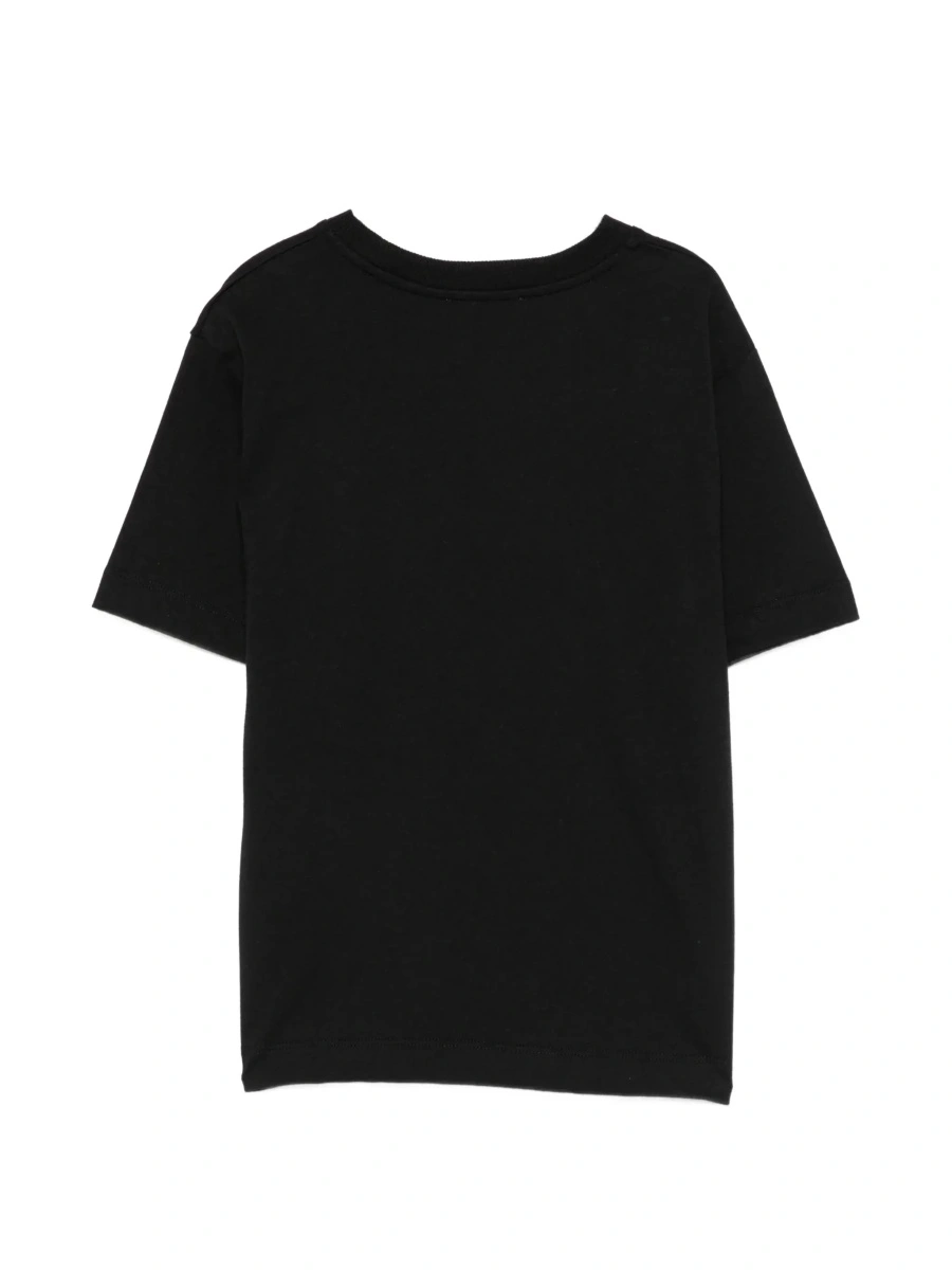 Tricou MoschinoS negru din bumbac - Img 4