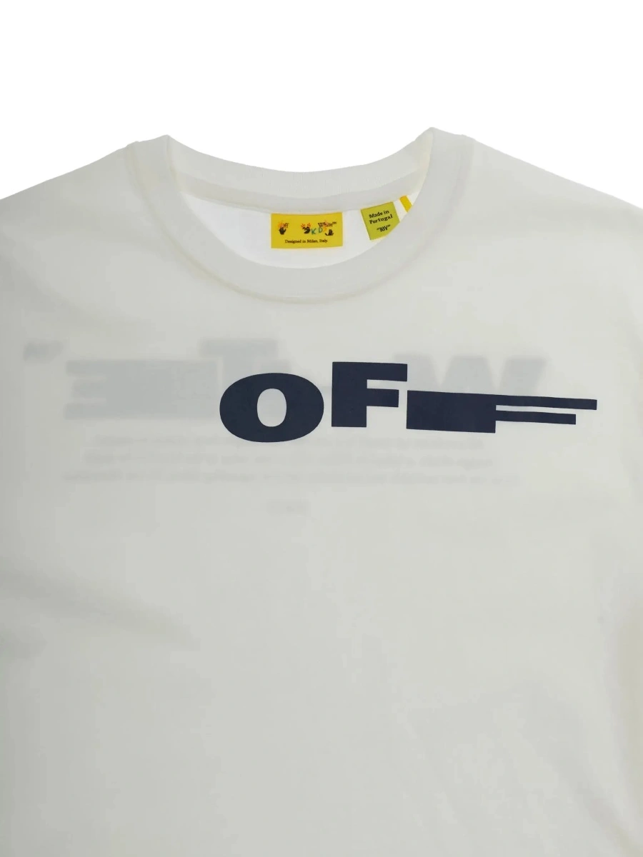 Tricou Off-White alb din bumbac - Img 5