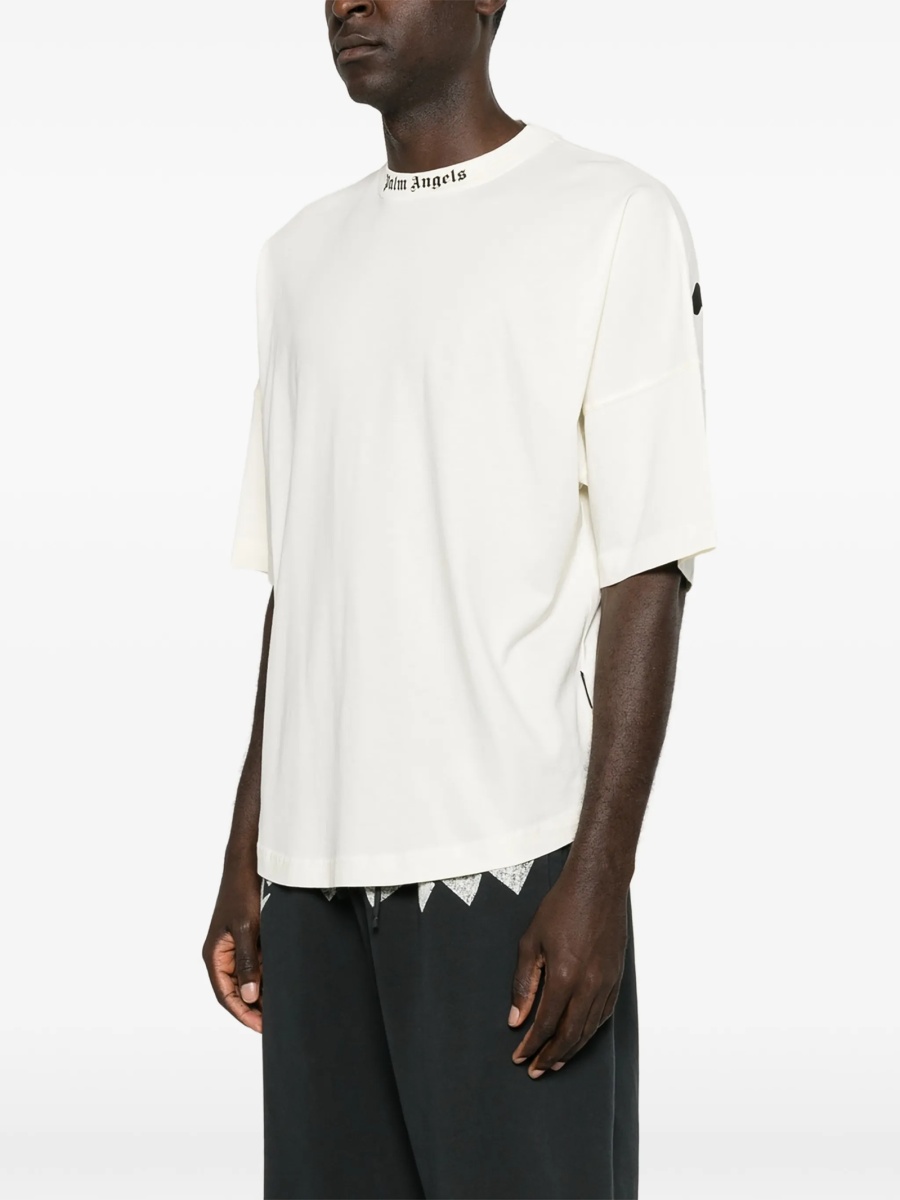Tricou Palm Angels alb din bumbac - Img 4