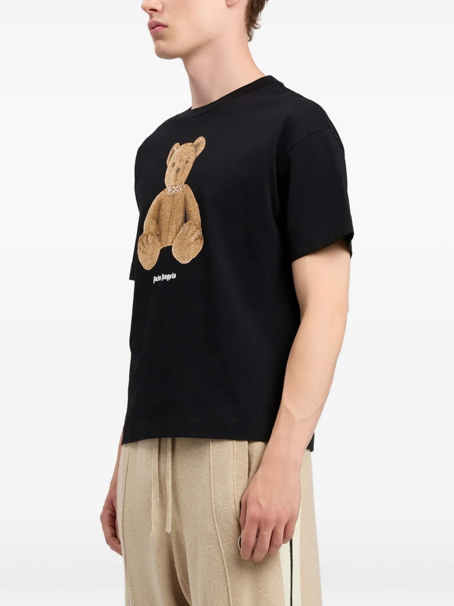 Tricou Palm Angels Bear negru - Img 4