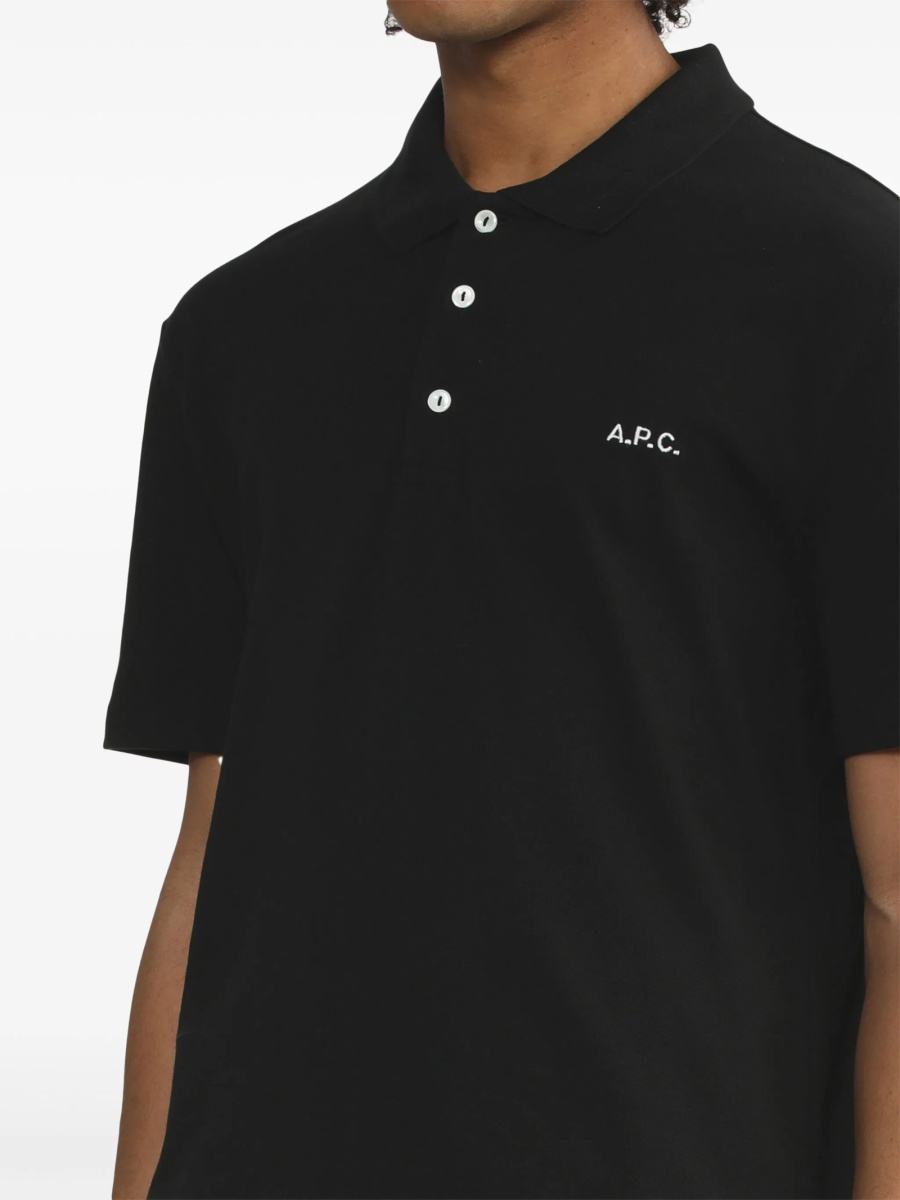 Tricou Polo A.P.C. negru - Img 5