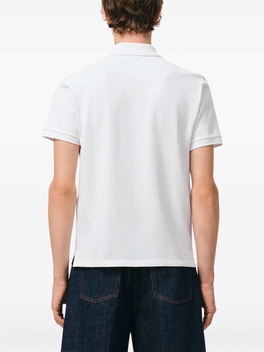 Tricou Polo AMI Paris alb - Img 4