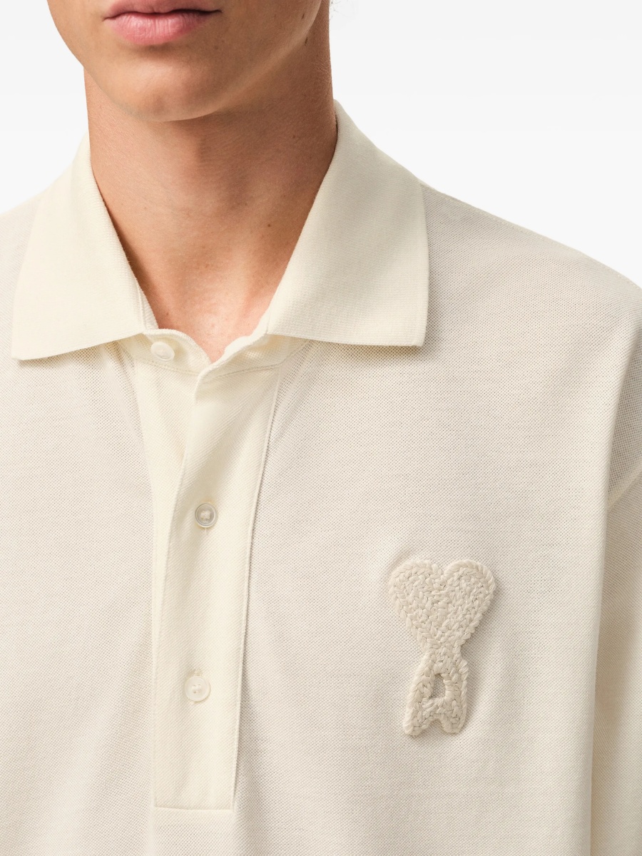 Tricou Polo AMI Paris neutru - Img 5