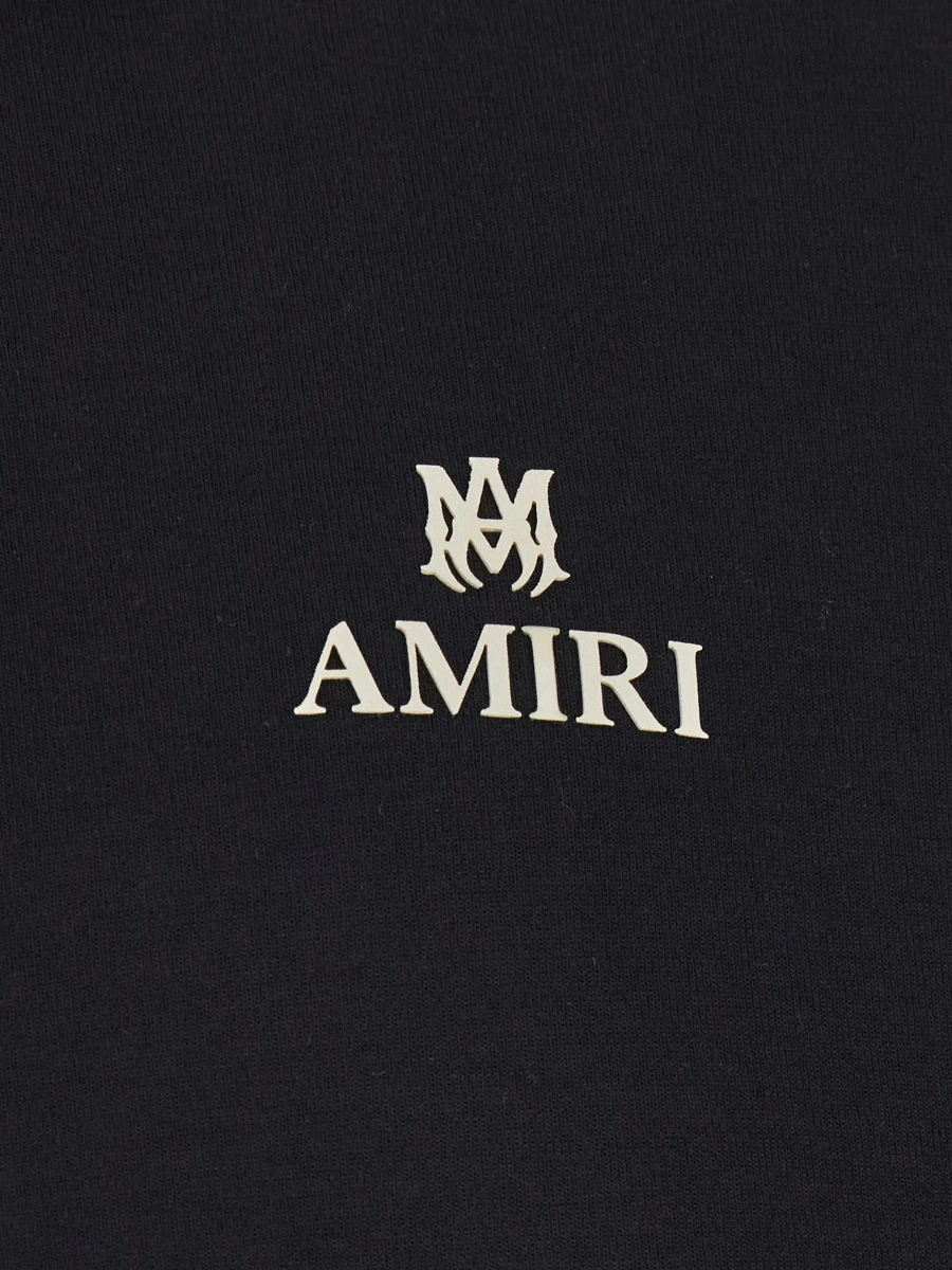 Tricou polo AMIRI negru din bumbac - Img 5