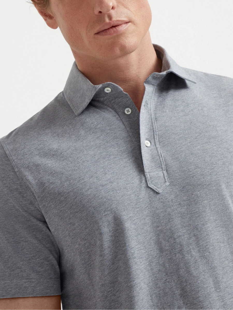 Tricou Polo Brunello Cucinelli gri - Img 5