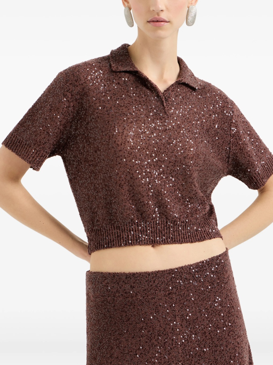 Tricou Polo Brunello Cucinelli maro - Img 3