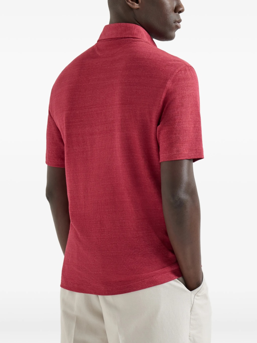 Tricou Polo Brunello Cucinelli rosu - Img 4