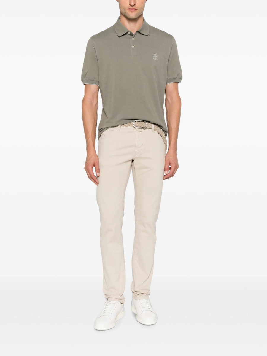 Tricou Polo Brunello Cucinelli verde - Img 2