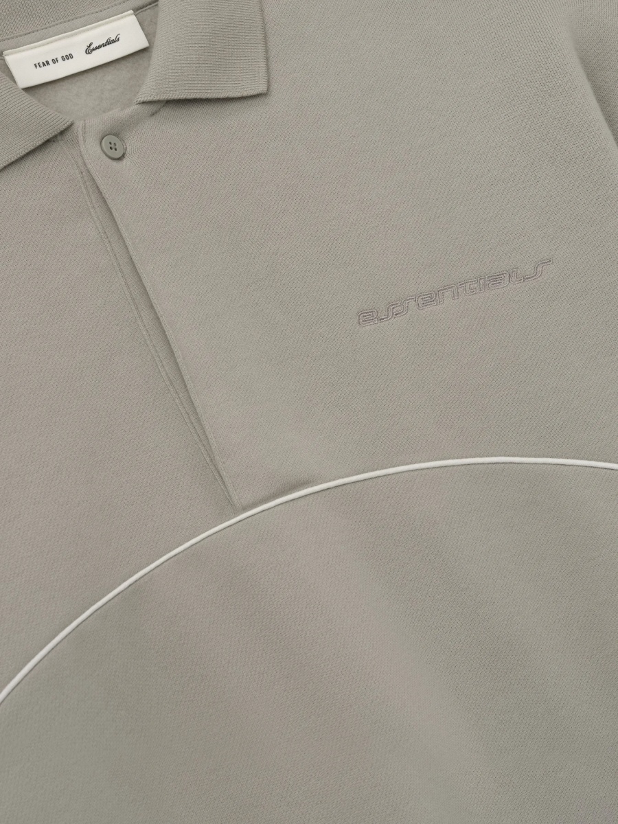 Tricou Polo Fear Of God Essentials gri - Img 3