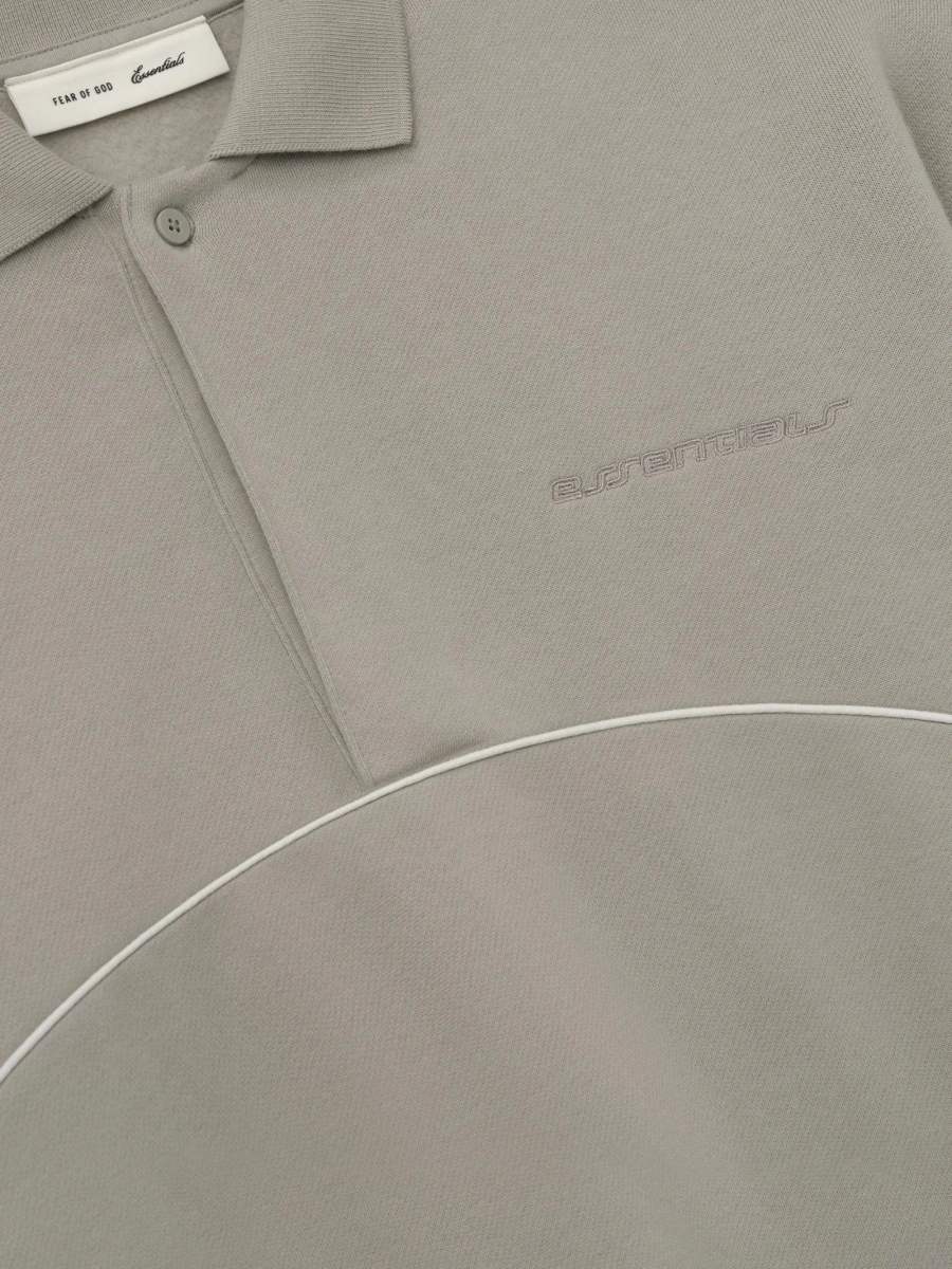 Tricou Polo Fear Of God Essentials gri - Img 3